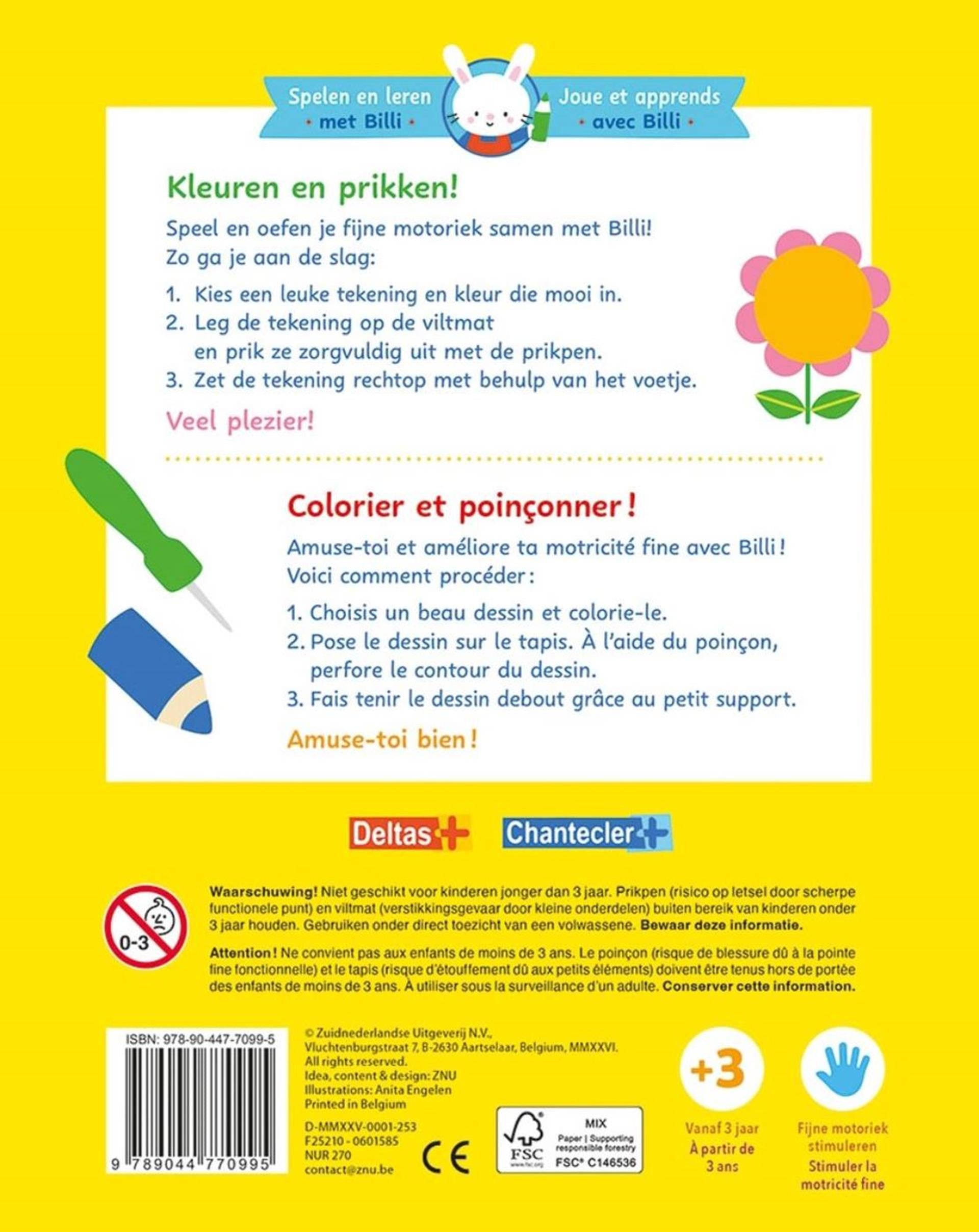 Deltas - Deltas mijn eerste prikblok - spelen en leren met billi