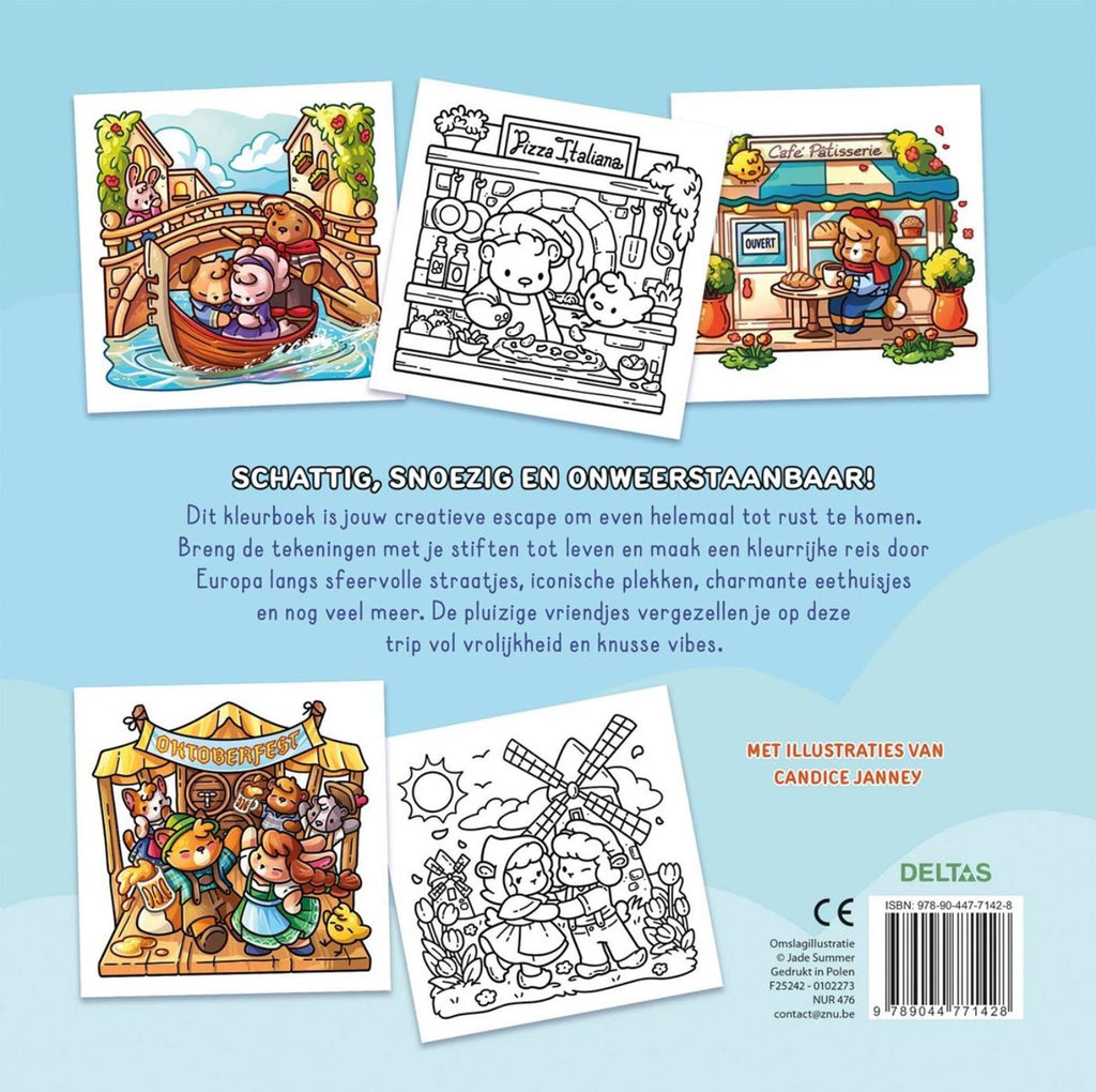Deltas - Deltas cozy europe - comfy kleurboek jade summer