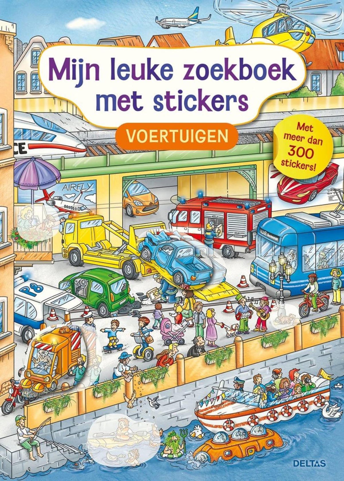 Deltas - Deltas Mijn leuke zoekboek met stickers - voertuigen
