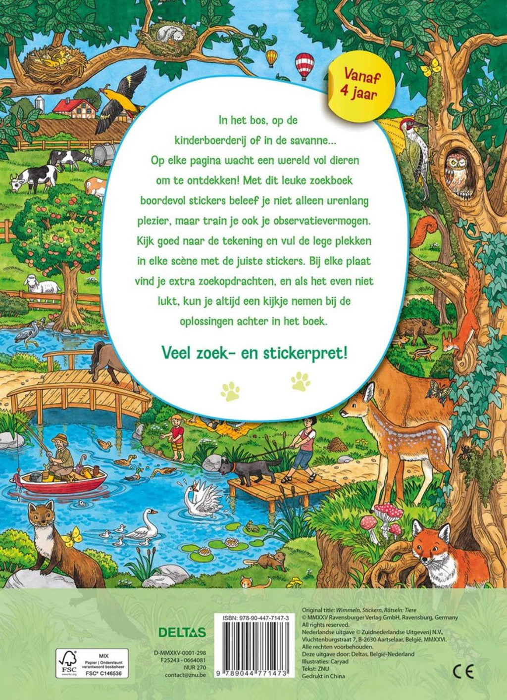 Deltas - Deltas Mijn leuke zoekboek met stickers - dieren