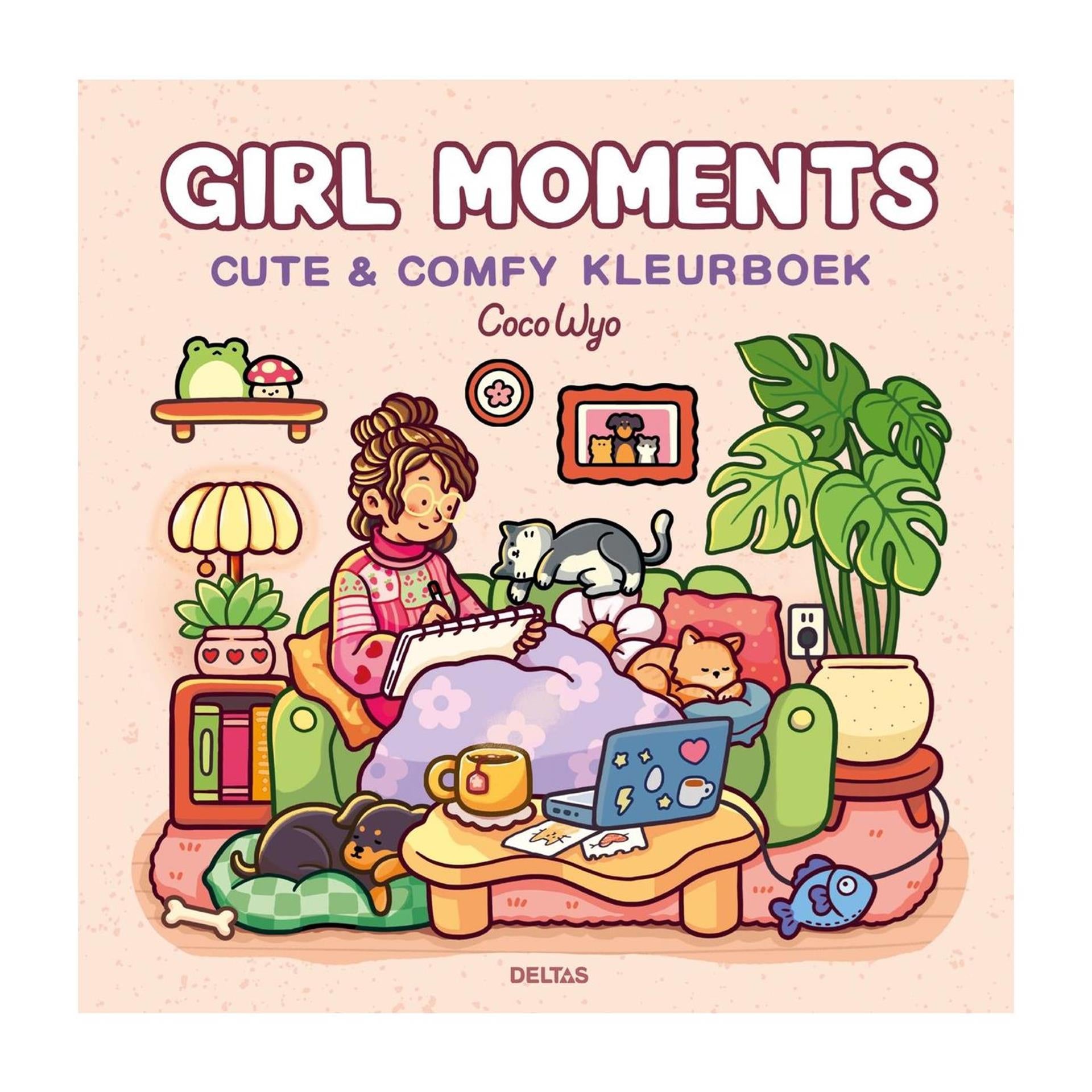 Deltas - Deltas Girly moments cute & comfy kleurboek