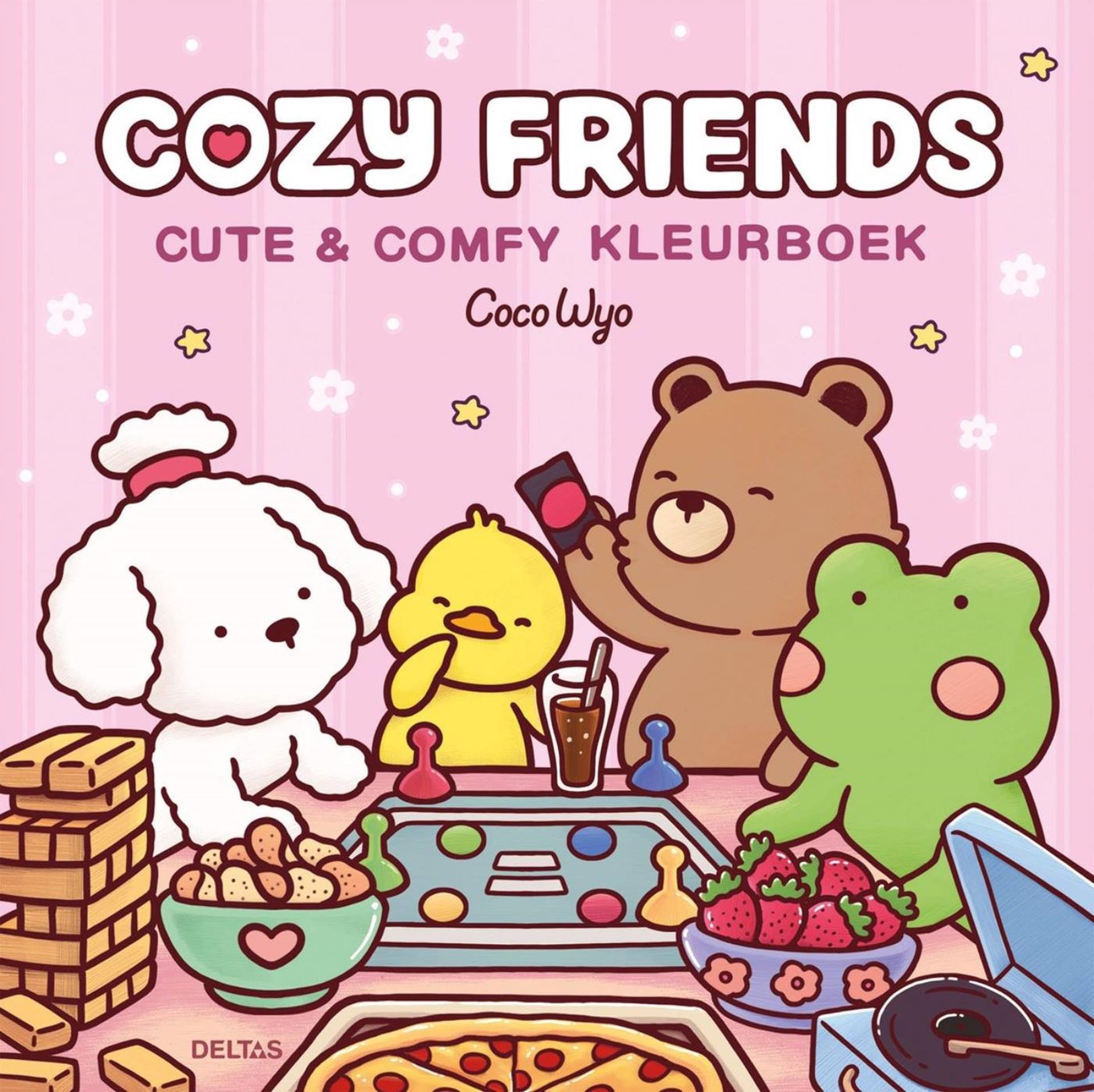 Deltas - Deltas cozy friends cute & comfy kleurboek coco wyo