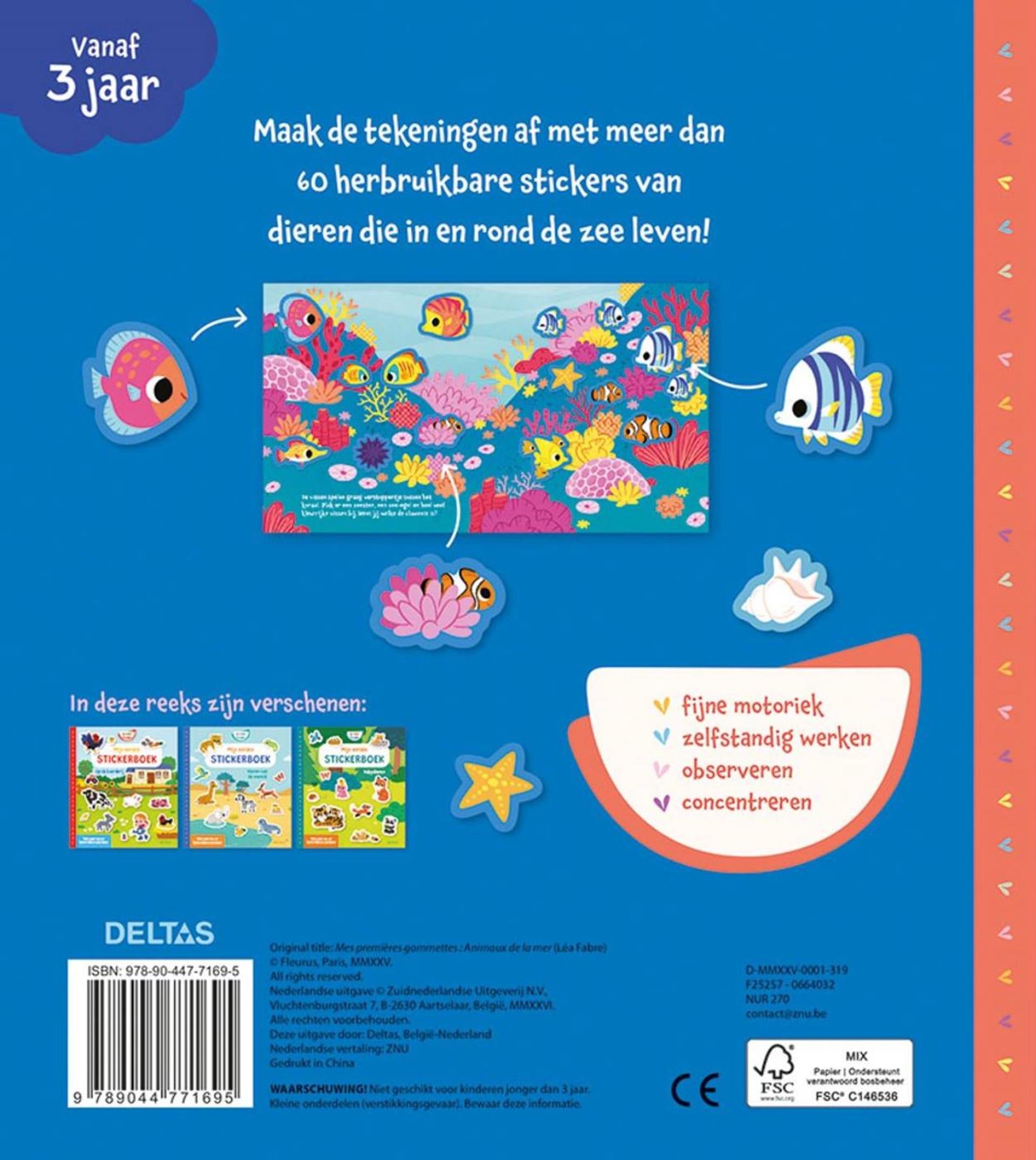 Deltas - Deltas Mijn eerste stickerboek kleine handjes - dieren van de zee