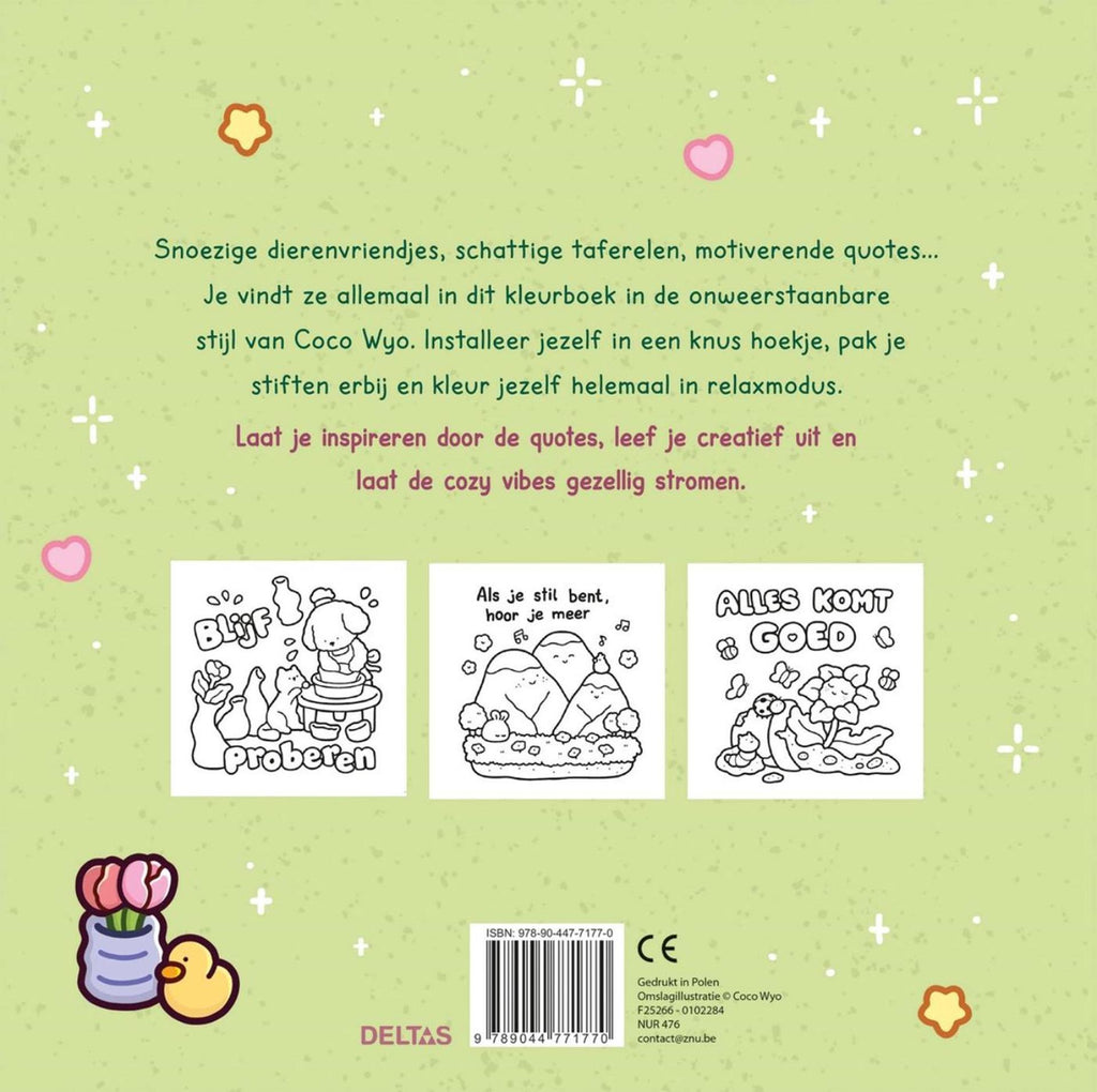 Deltas - Deltas cozy vibes cute & comfy kleurboek coco wyo