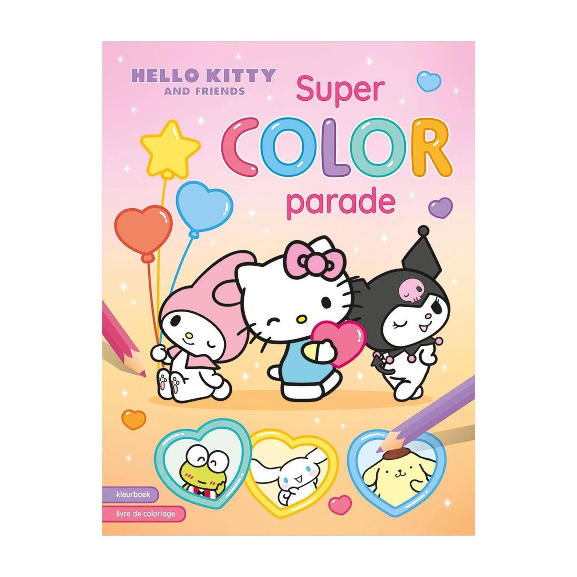 Deltas - Deltas Hello kitty and friends super color parade kleurboek