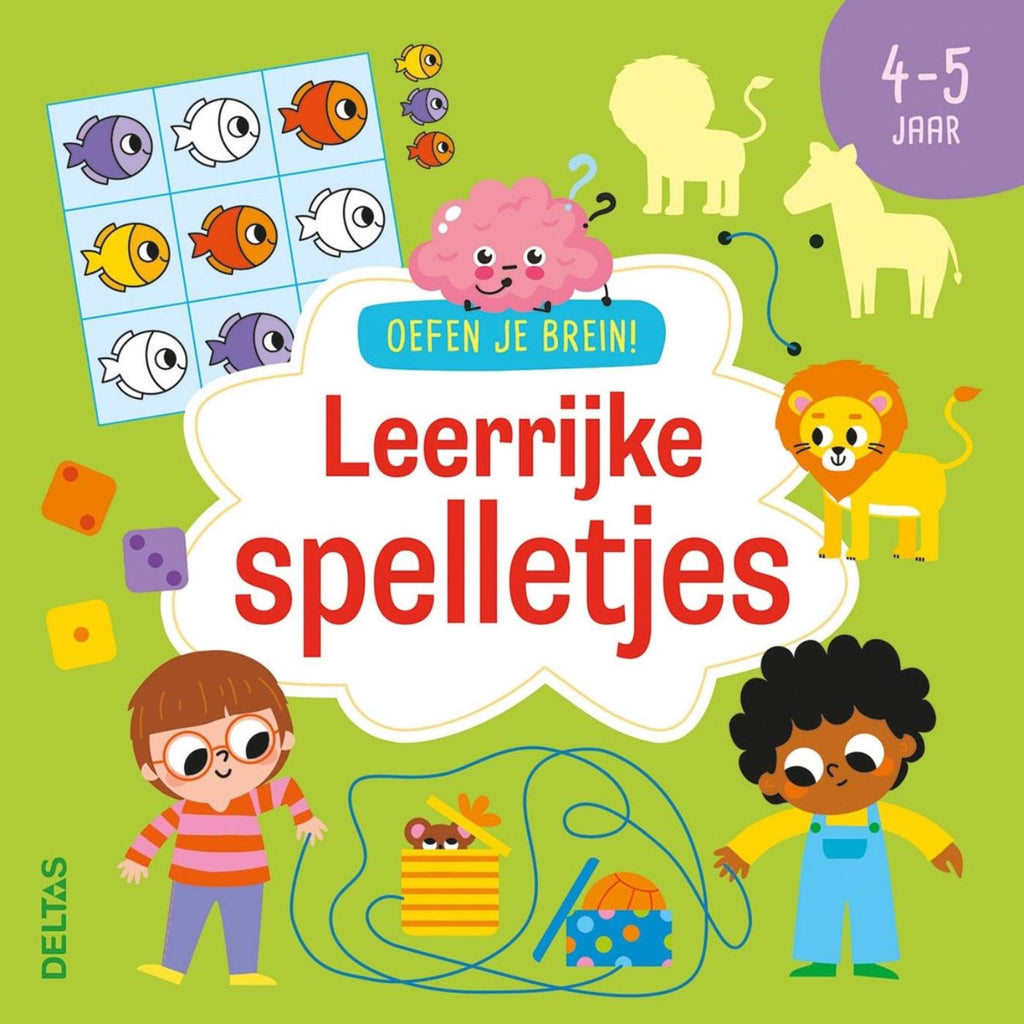 Deltas - Deltas Oefen je brein! leerrijke spelletjes - 4-5 jaar