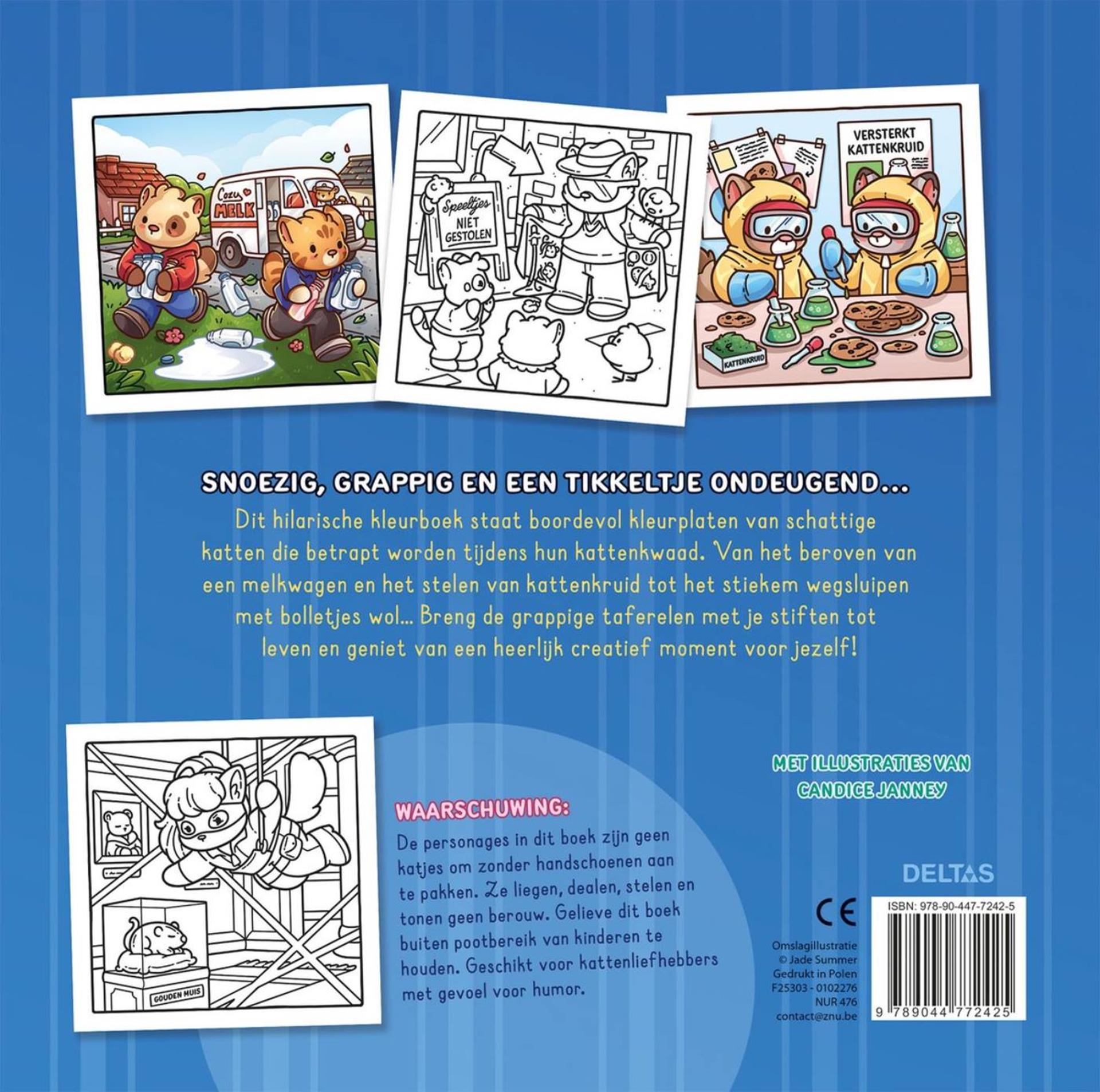 Deltas - Deltas cat crimes - cozy kleurboek jade summer