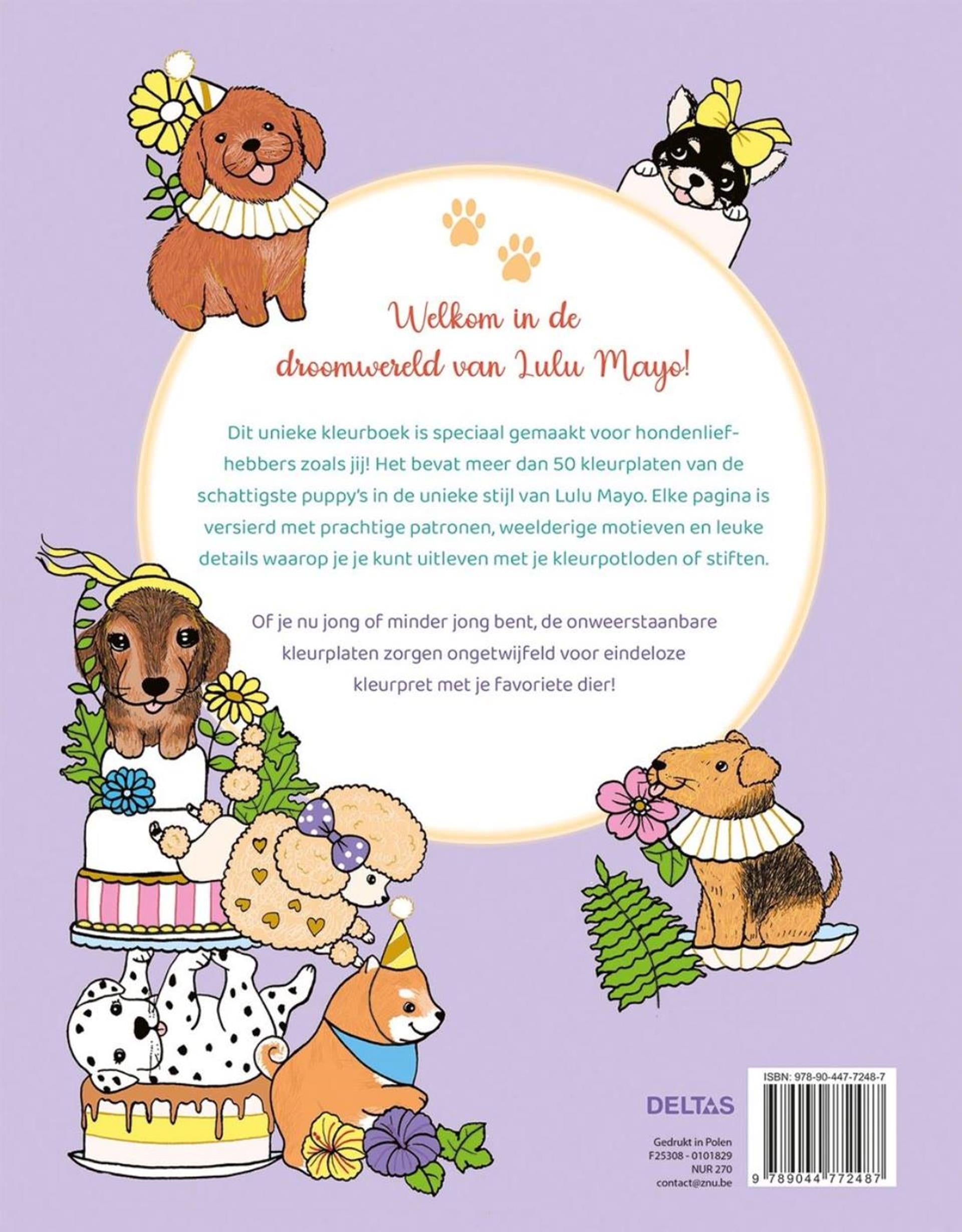Deltas - Deltas Schattige puppy's kleurboek - lulu mayo