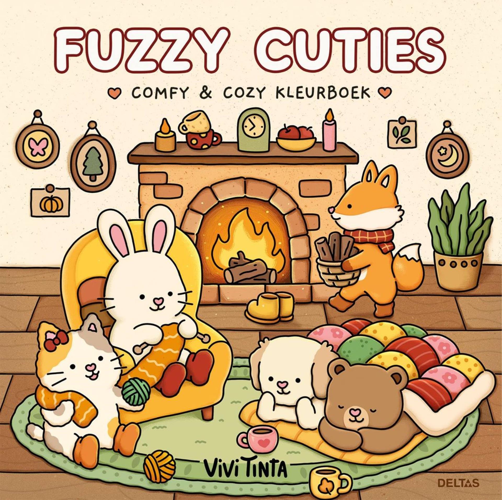 Deltas - Deltas Fuzzy cuties cute & comfy kleurboek vivi tinta
