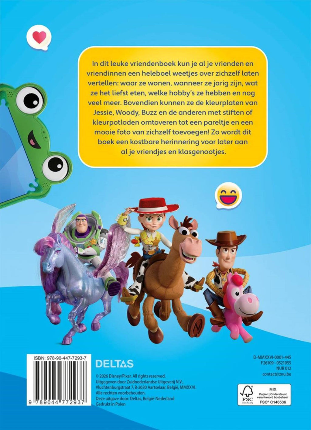 Deltas - Deltas vriendenboek toy story 5