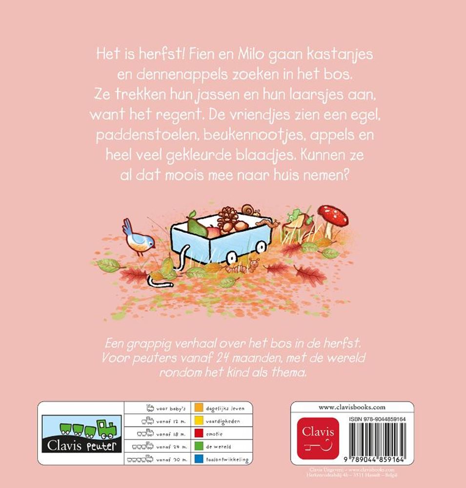 Centraal Boekhuis - Centraal Boekhuis Kartonboek: herfst met fien en milo 2+