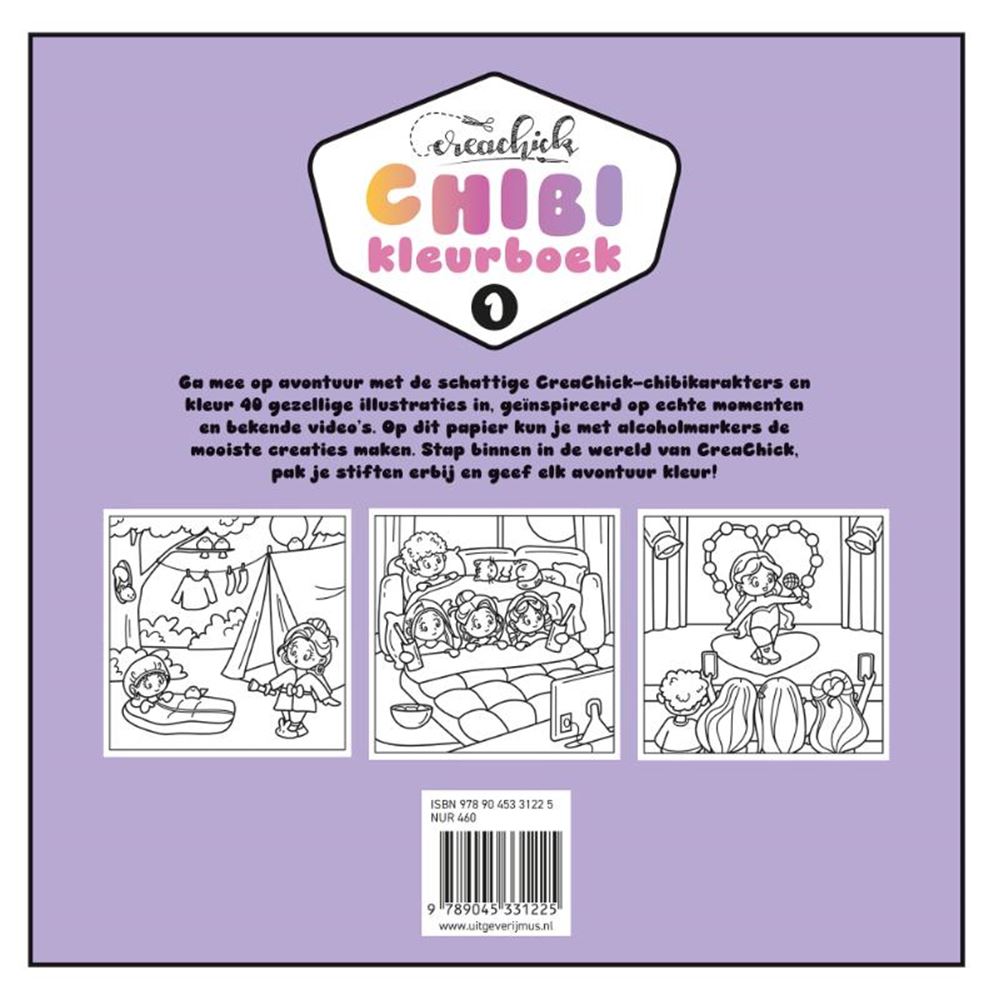 Centraal Boekhuis - Centraal Boekhuis Creachick chibikleurboek 1 -
