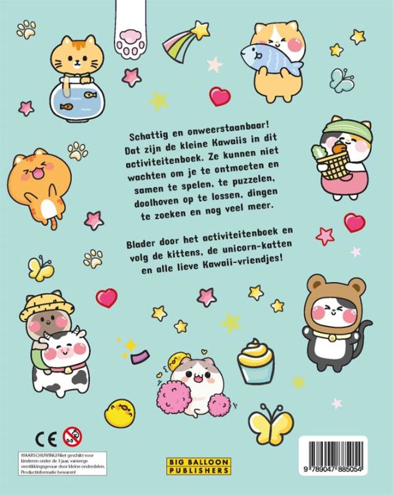 Gottmer Uitgevers Groep - Gottmer Uitgevers Groep Kawaii kittens & friends activiteitenboe