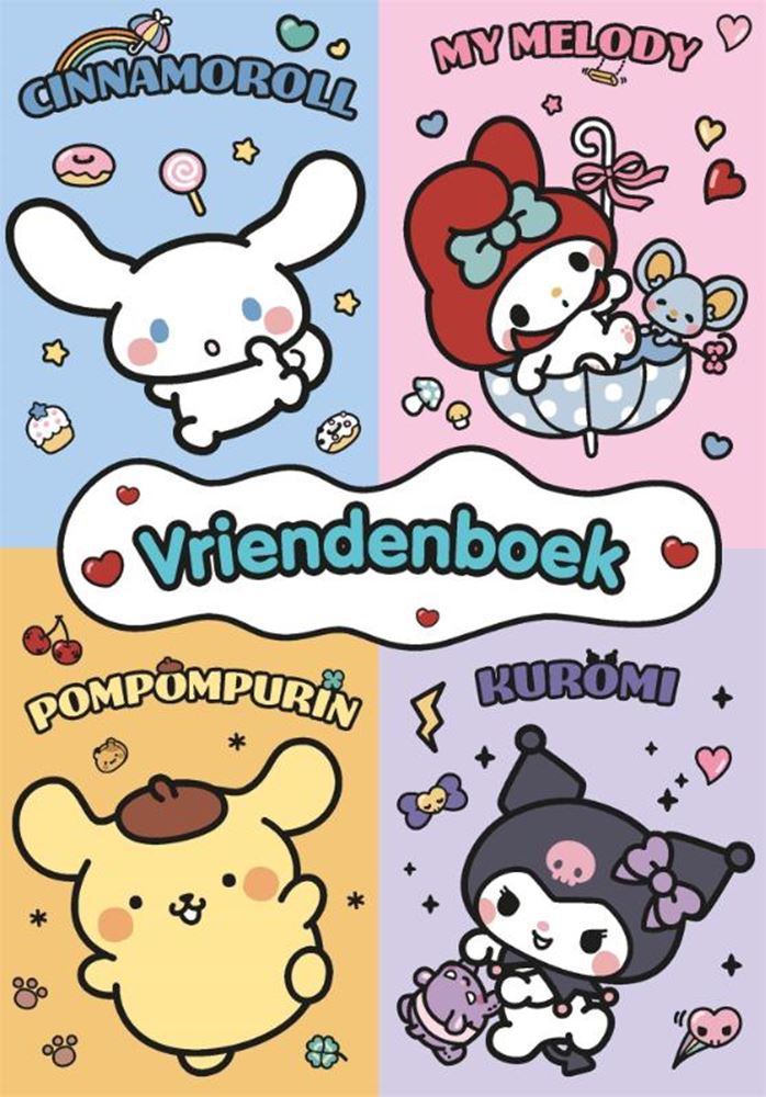Hello Kitty - Hello Kitty Cinnamoroll & vriendjes - vriendenboekje