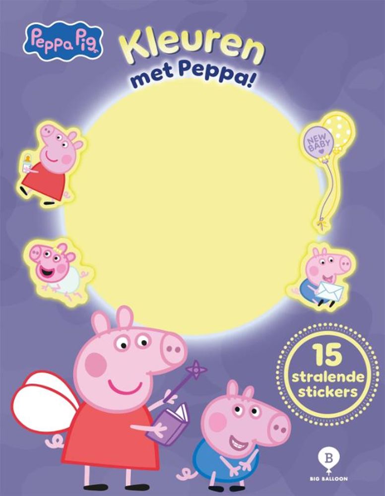 Big Balloon - Big Balloon Kleuren met peppa pig glow in the dark
