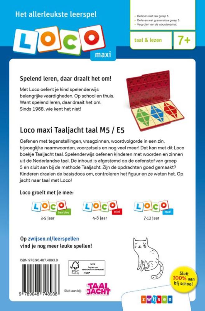 Loco - Oefenboekje maxi taaljacht taal m5 - e5