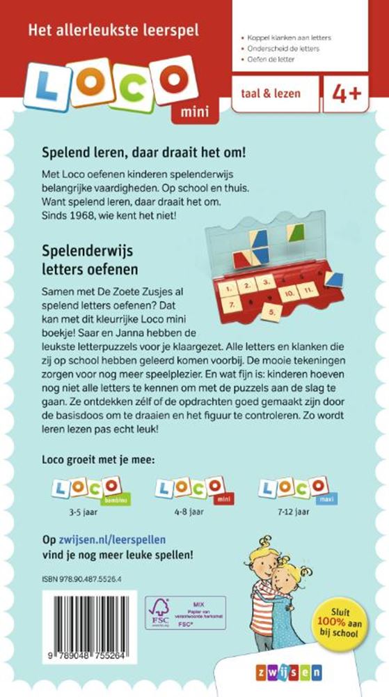 Centraal Boekhuis - Centraal Boekhuis mini de zoete zusjes spelen met let