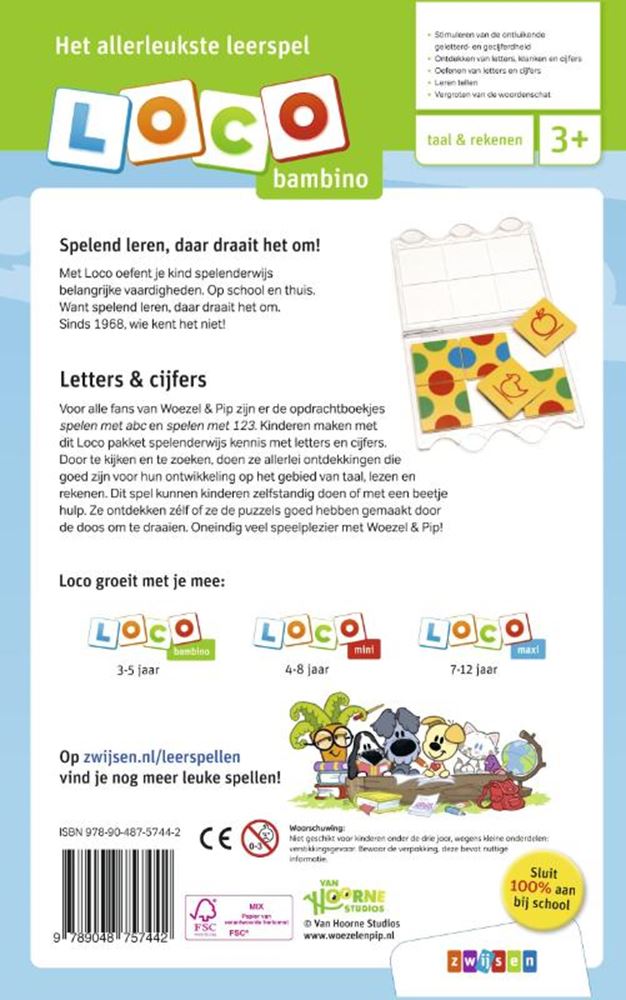 WPG Uitgevers - WPG Uitgevers bambino woezel & pip pakket letters