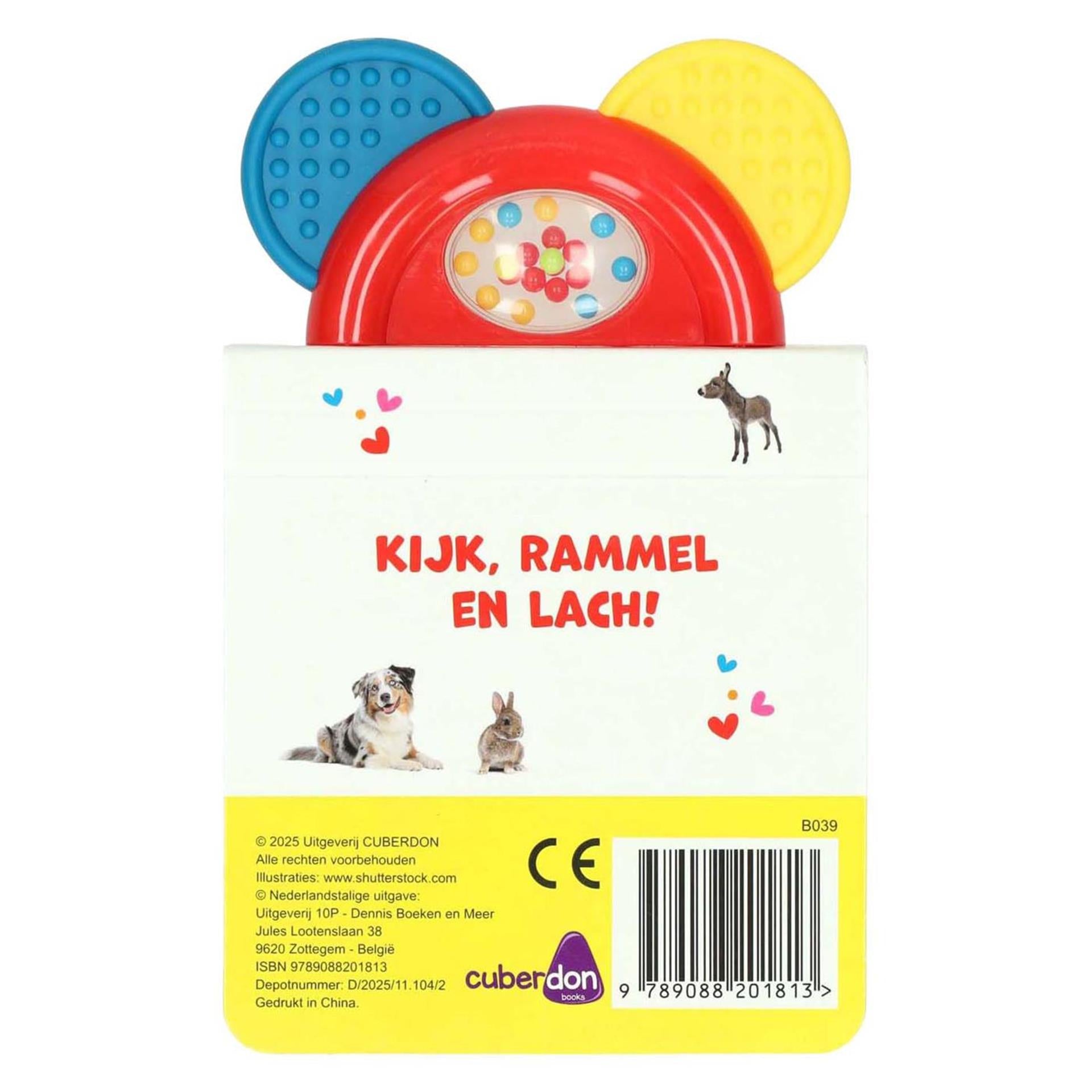 Cuberdon Books - Cuberdon Books Rammel- en bijtboekje wie ben ik? - babydieren