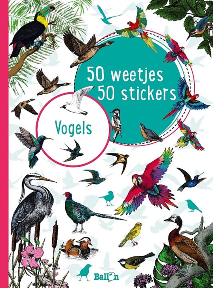 Standaard uitgeverij vogels. 50 weetjes, 50 stickers. | 3 stuks