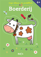 De ballon mijn kleur-en prikblok boerderij. 4+