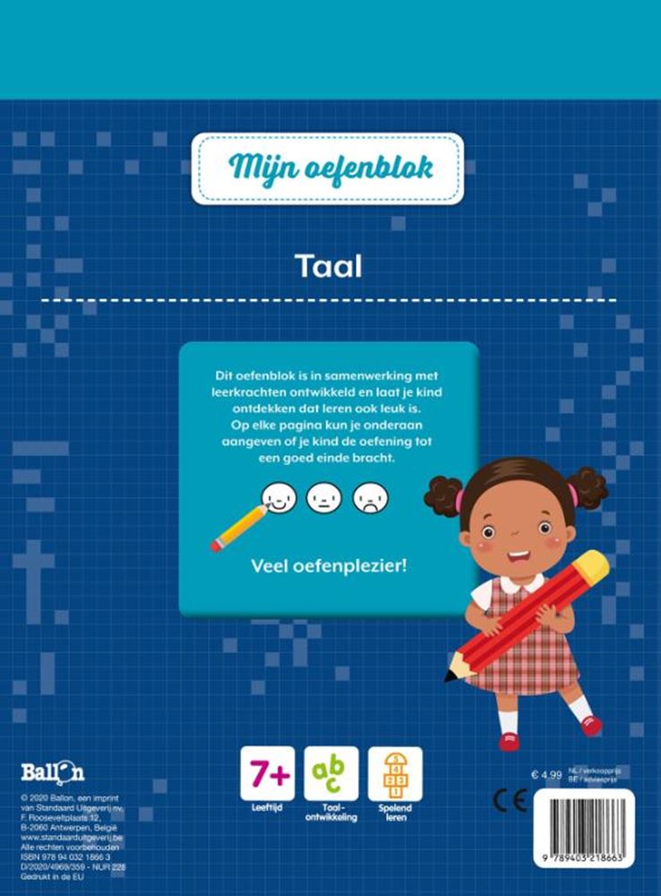 Standaard uitgeverij mijn oefenblok, taal groep 4