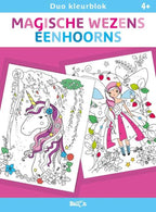 Ballon duokleurblok, magische wezens en eenhoorns. 4+