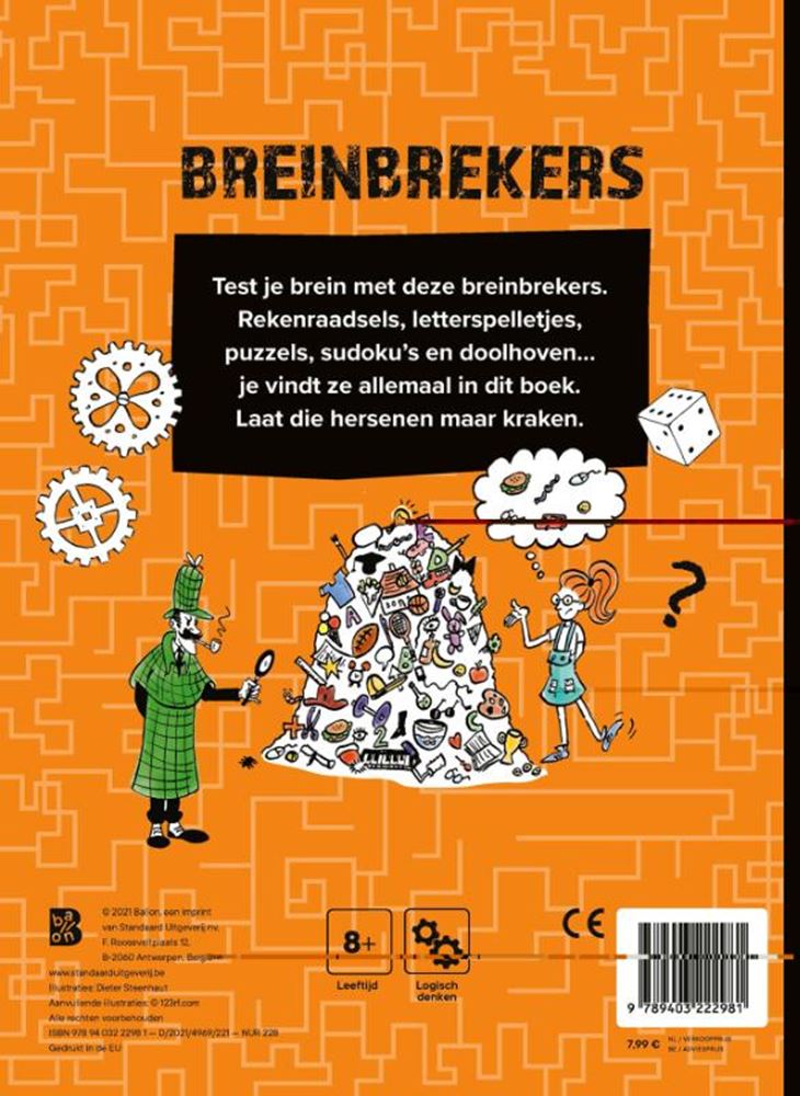 Standaard Uitgeverij - Standaard Uitgeverij Breinbrekers. 8+