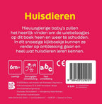 Standaard Uitgeverij - Standaard Uitgeverij Huisdieren boek met wiebeloogjes. 0+