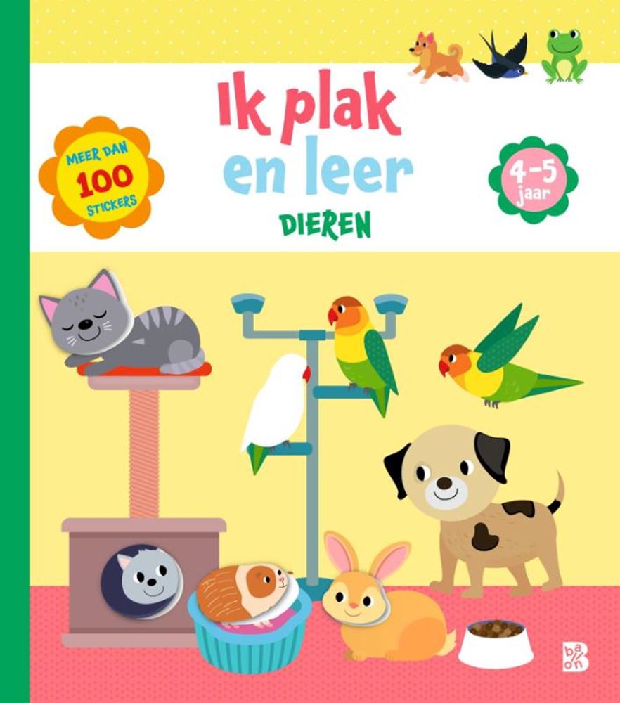 Standaard uitgeverij ik plak en leer: dieren (4-5 jaar) 4+ | 3 stuks