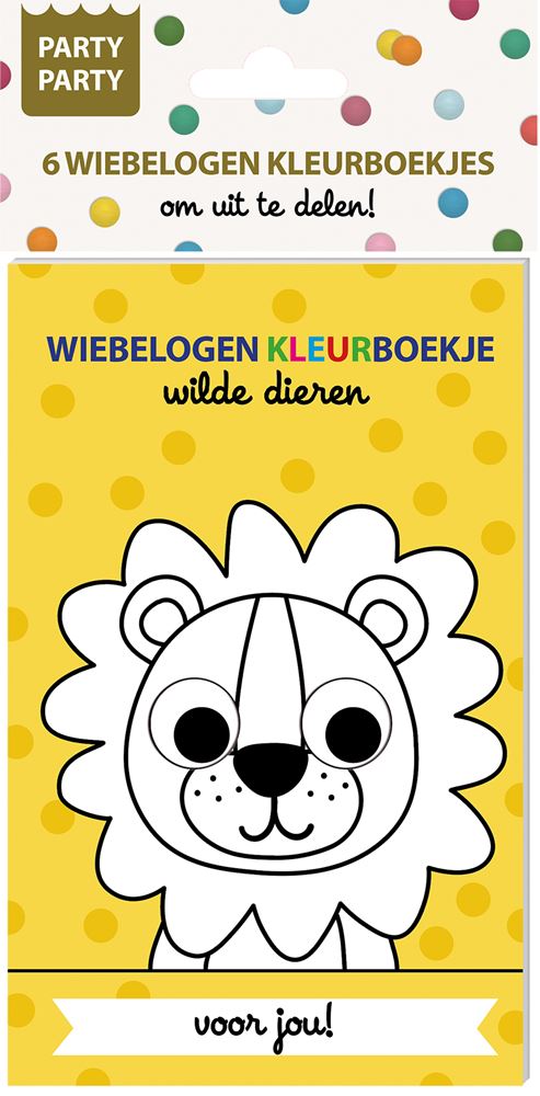 Ty - Ty Par par 6 wiebelogen kleurboekjes - wilde dieren