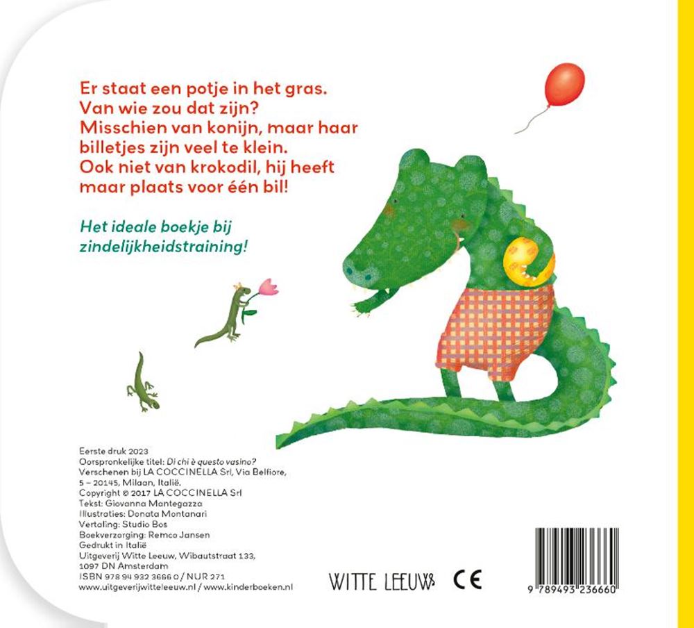 Boek Specials Nederland- Boek Specials NederlandKartonboek: van wie is dit potje? 2+