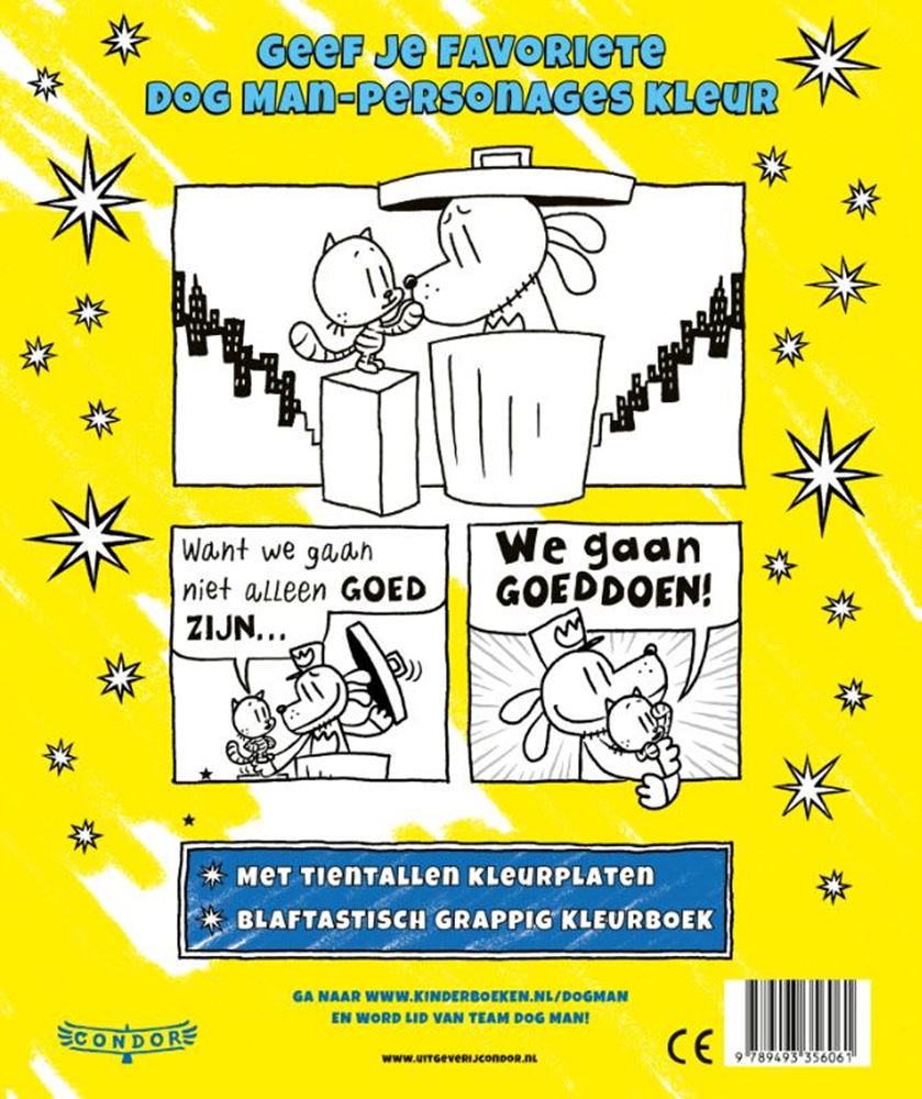 Dog man kleurboek 4+