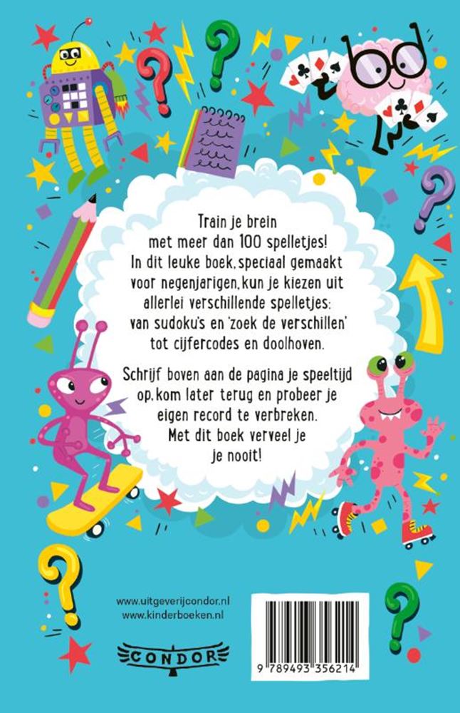 WPG Uitgevers - WPG Uitgevers Braingames voor 9-jarigen spelletjesboek