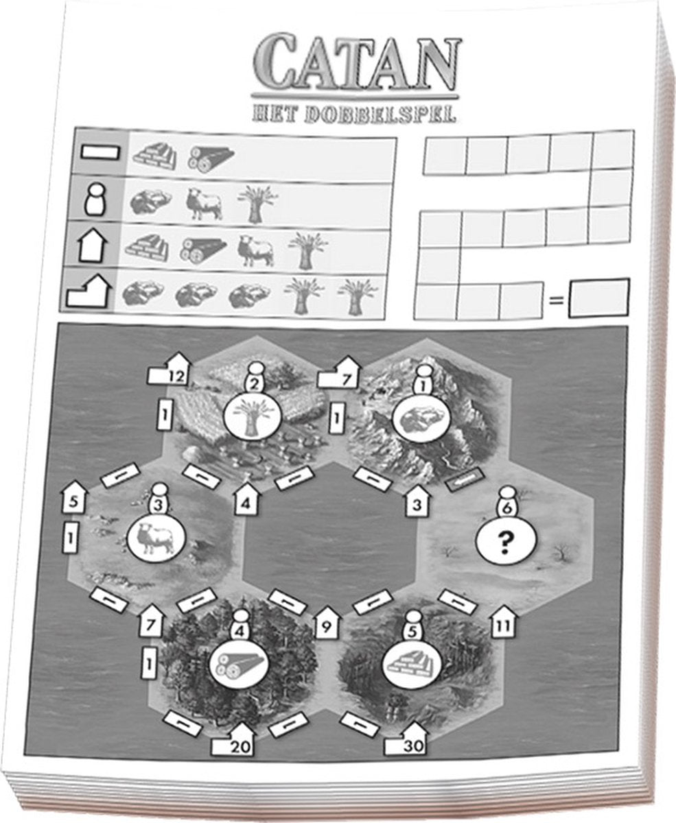 999Games - 999Games 999 games scoreblokken catan: het dobbelspel 3st.