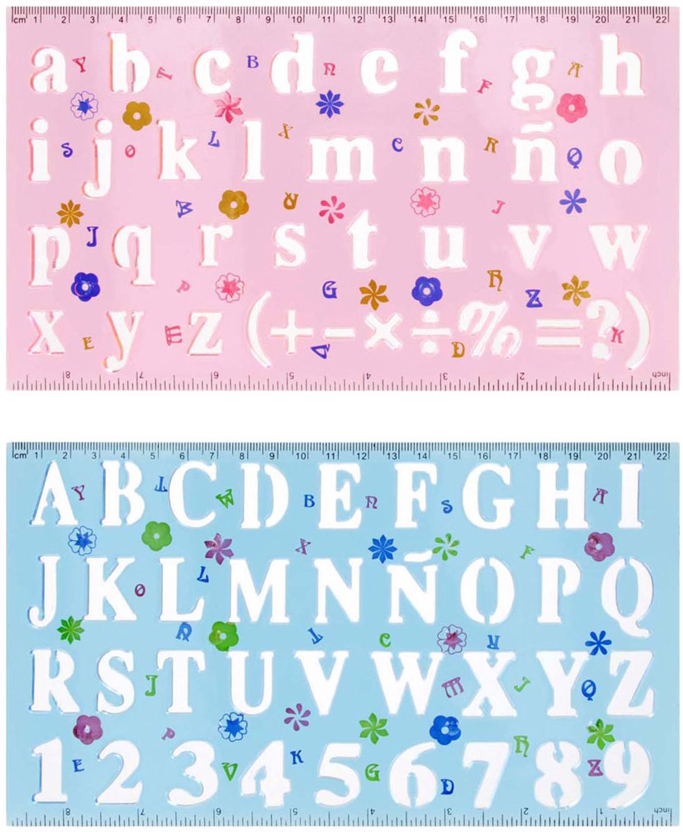 Euro-trade limited liability plastic tekensjabloon cijfers letters