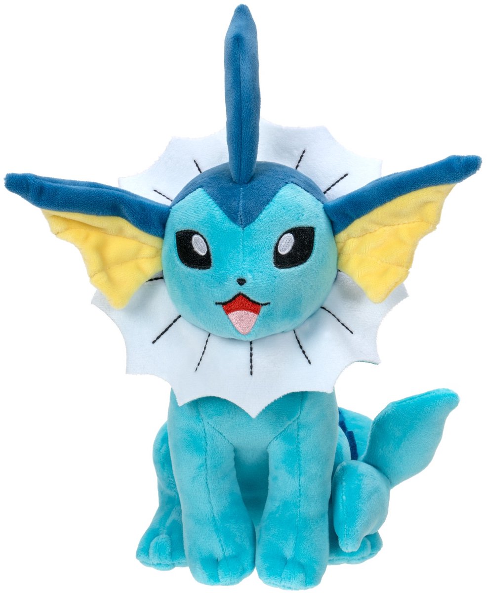 Jazwares pokémon knuffel pluche vaporeon, 20cm