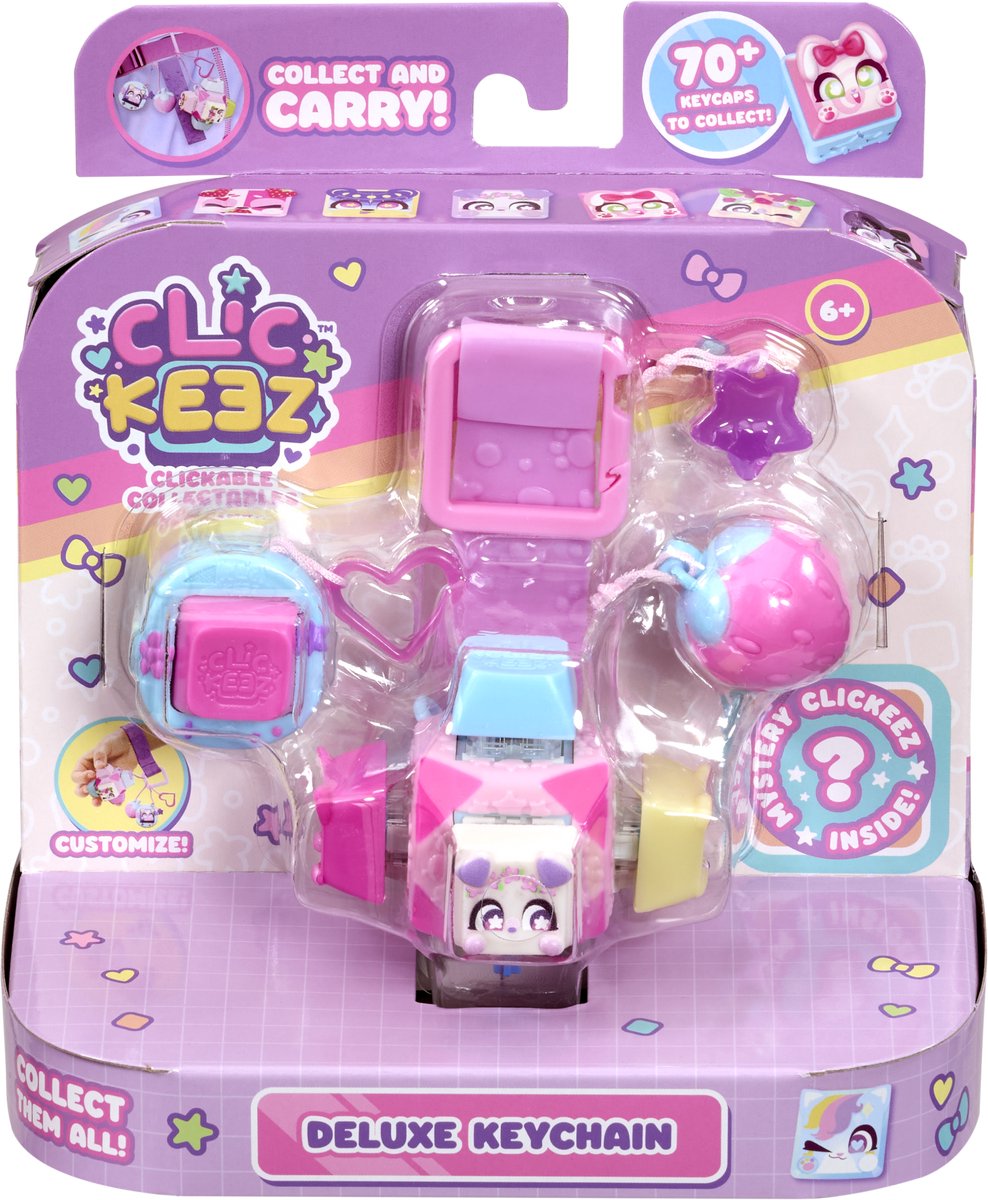 Goliath - Goliath Clickeez series 1 - cube sleutelhanger - fidget toys - verzamel ze allemaal - anti stress - speelgoed - ontspanning - toetsenbord fidget