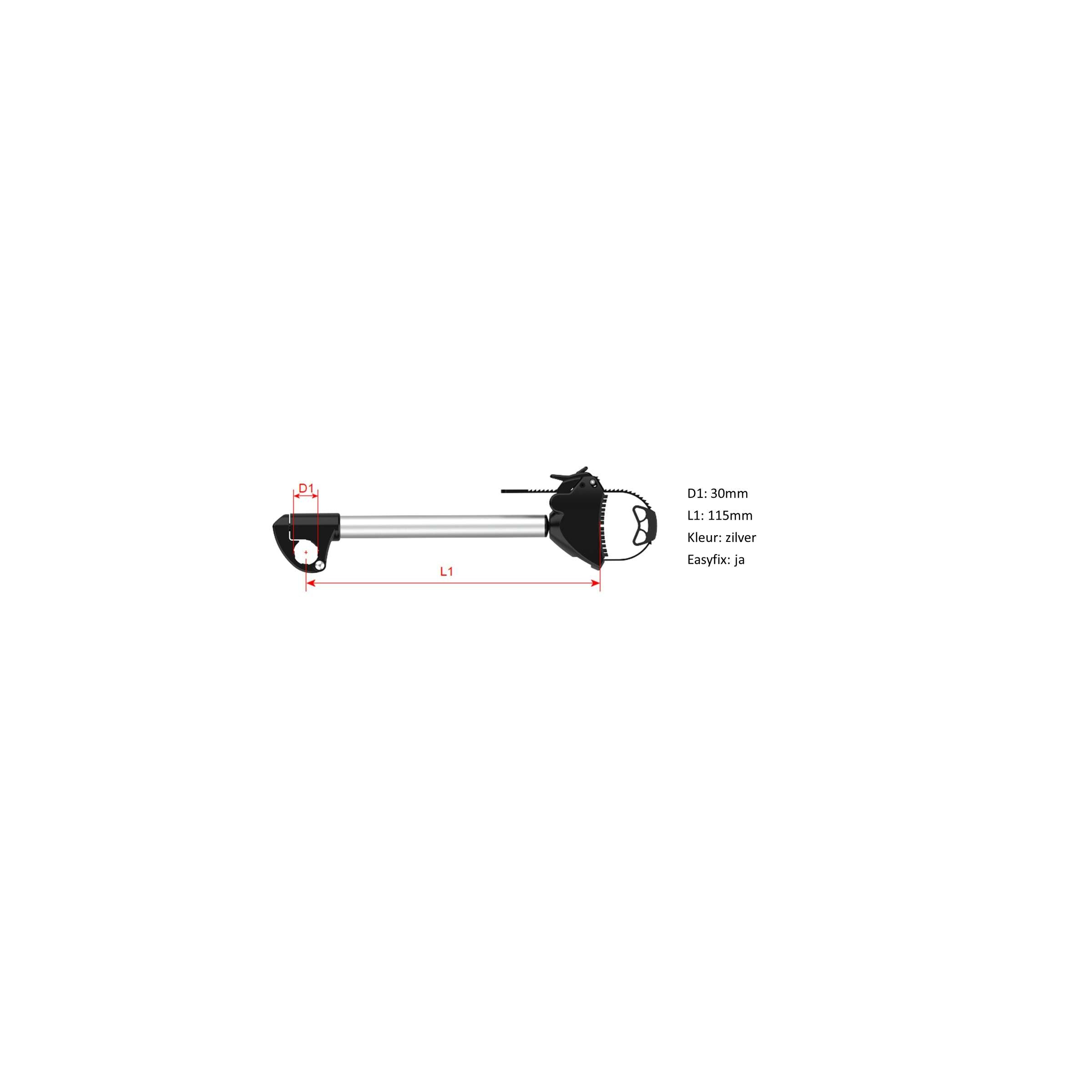 Pro-User - Pro-User framehouder 30mm afsluitbaar kort diamant i