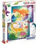 Clementoni - puzzel grappige dino's 2x20 stuks