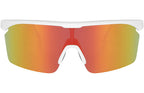 Trivio - fietsbril noa wit revo rood met extra transparante lens