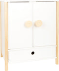 Small foot - houten poppen kledingkast little button met hangers , 3dlg.