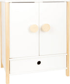 Small foot - houten poppen kledingkast little button met hangers , 3dlg.