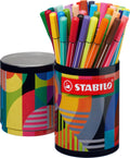 STABILO - STABILO pen 68 arty viltstiften in metalen etui - 45dlg.