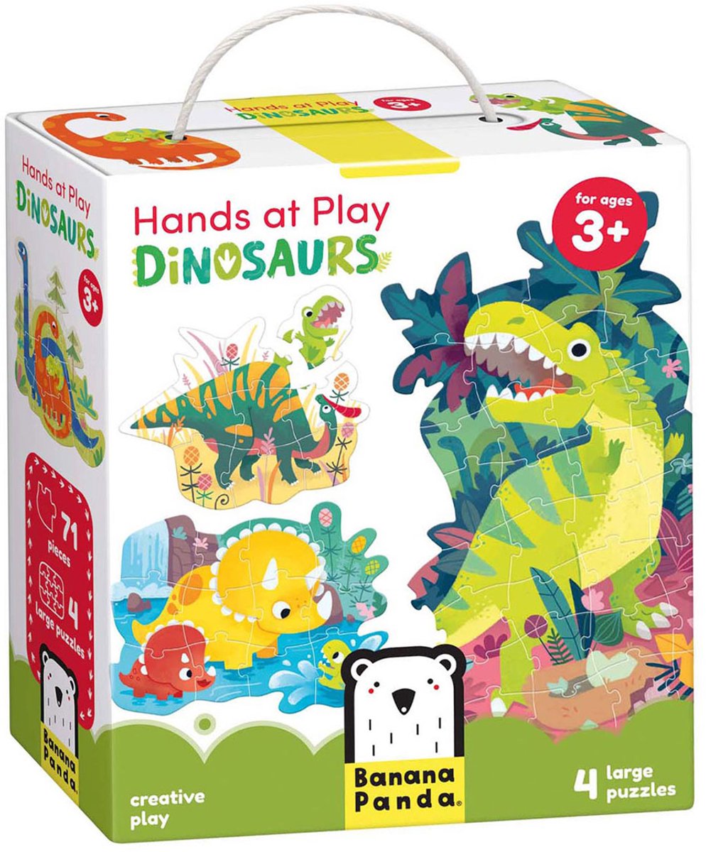Banana Panda - Banana Panda Puzzel dinosaurus