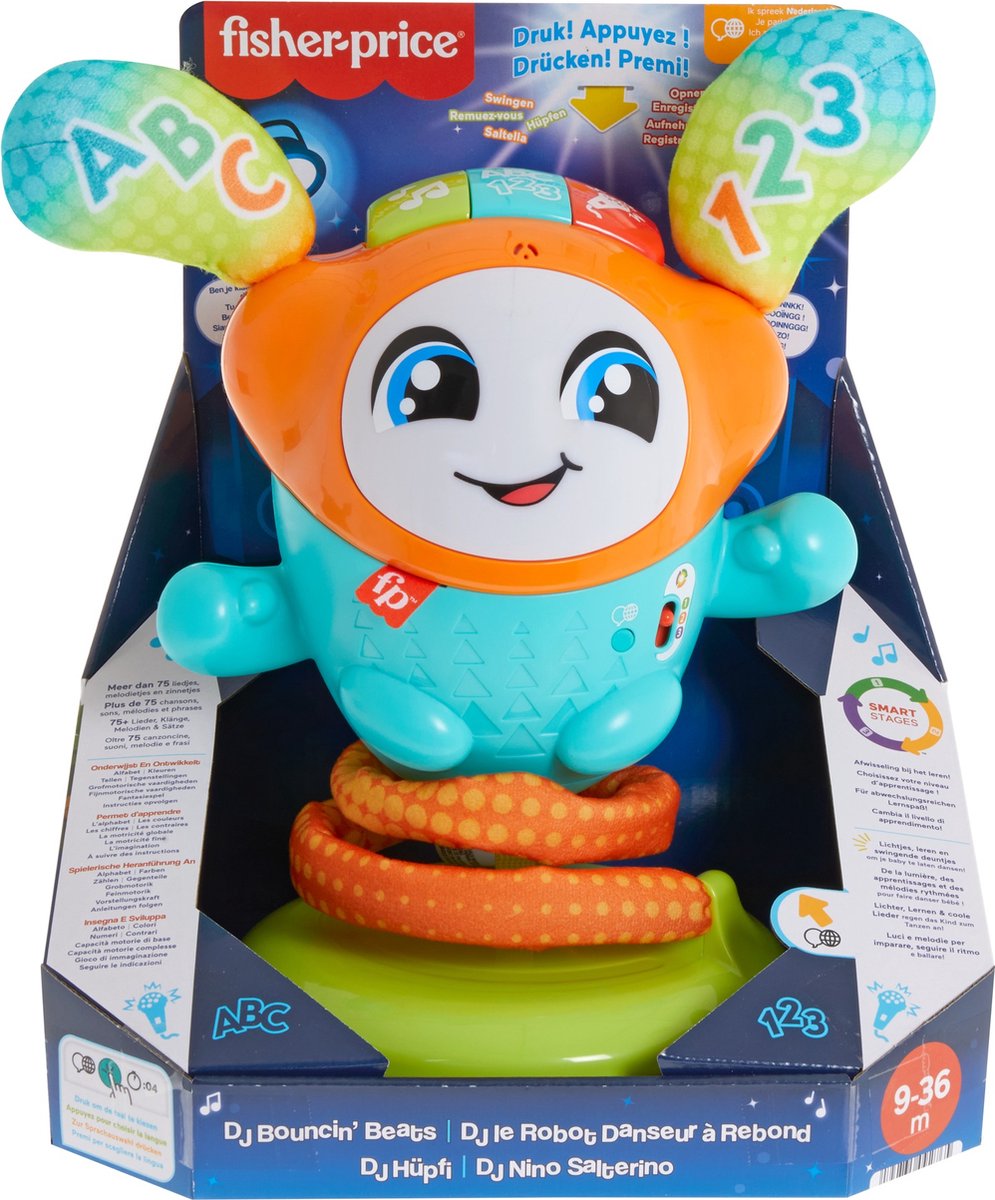 Fisher-Price - Fisher-Price dj bouncin beats leerrobot - peuter speelgoed - meertalig