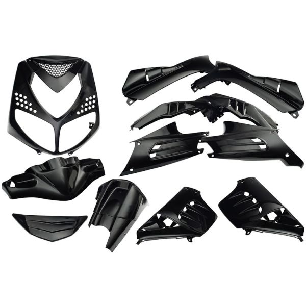 Edge - Plaatset 13-delig voor peugeot speedfight 2 - metallic zwart