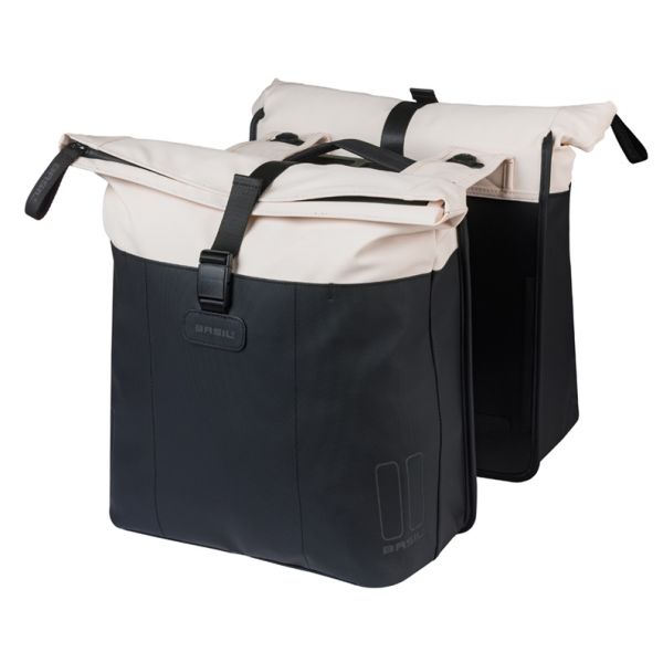Basil B.V. - B.V. Tas basil vive dubbel wit/zwart | mik | 35l