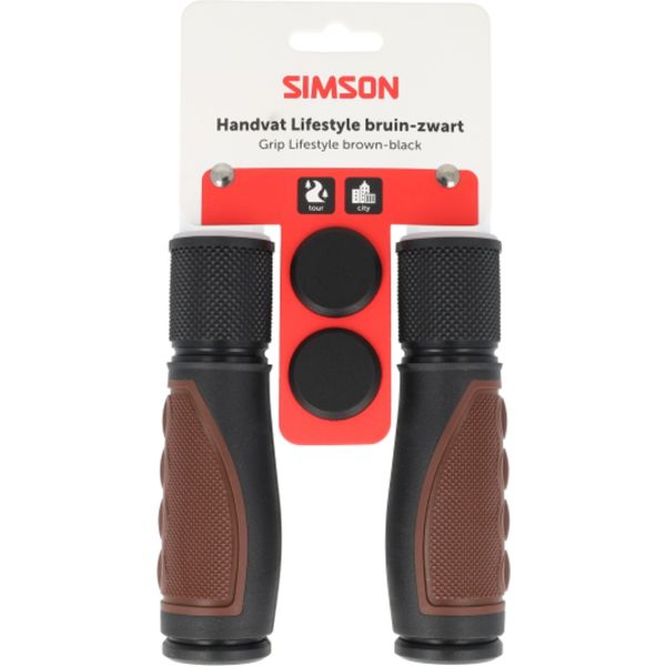 Simson - handvatten lifestyle donkerbruin-zwart