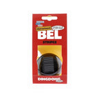Nv ding dong bel 60mm stipes zwart met barcode kaart